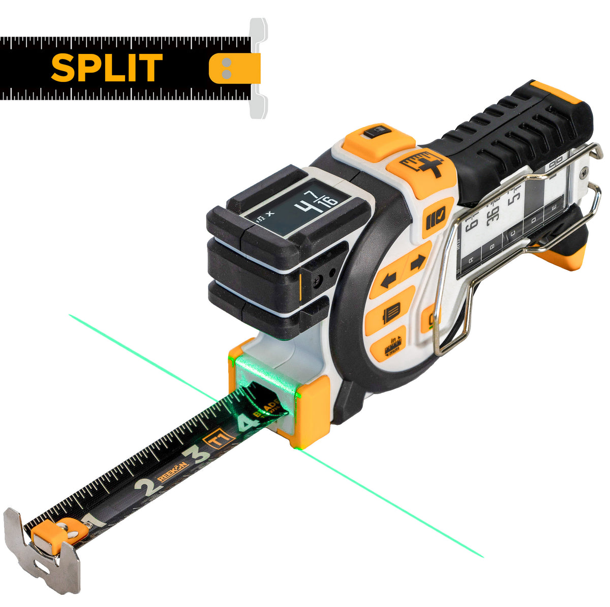 Split T1 Tomahawk Digital Tape Measure — REEKON Tools